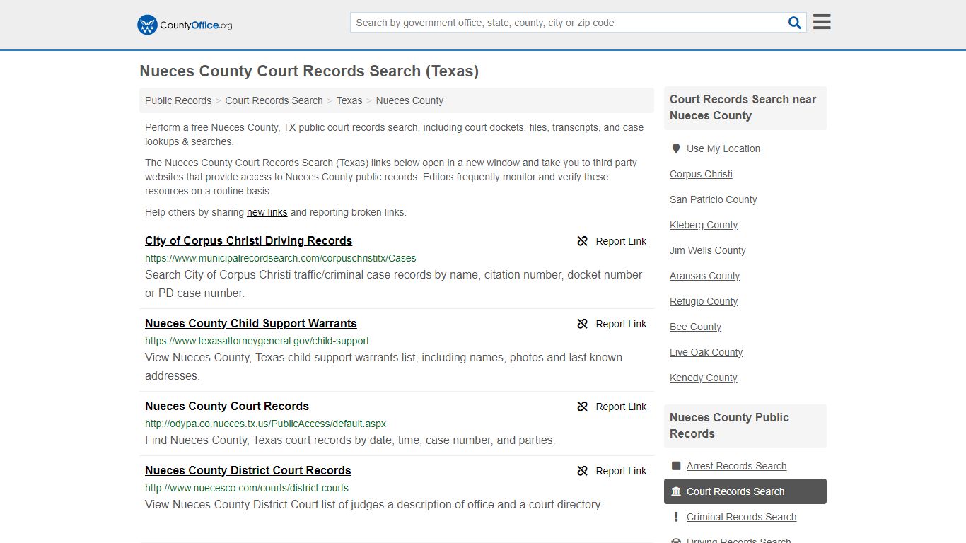 Nueces County Court Records Search (Texas) - County Office